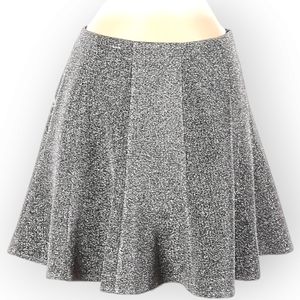 Express Silver Metallic Mini Skirt Size 2